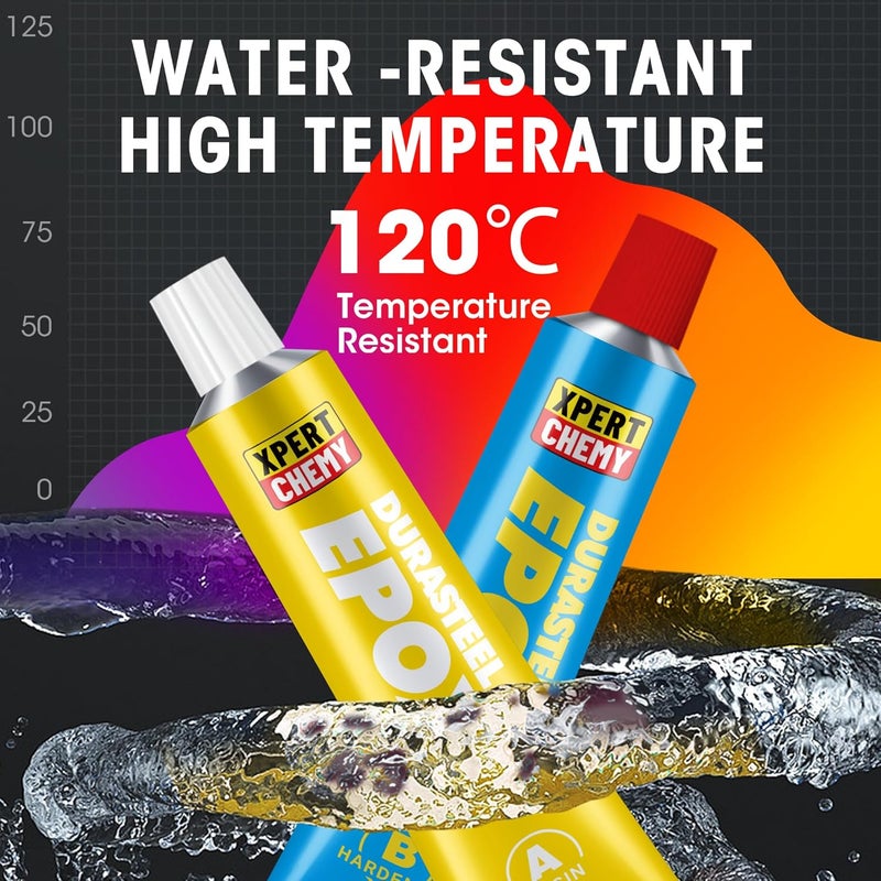 XPERTCHEMY 2 Part Epoxy Glue, 5 Minute Epoxy Adhesive, Rapid Cure Golf, Wood, Plastic and Metal etc, Waterproof & Extra Strength, High Temperature Resistance, 2 x 20g, Clear - Image 5